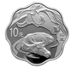 2009中国己丑（牛）年1盎司梅花形纪念银币