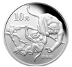 2004中国甲申（猴）年金银纪念币1盎司圆形银质纪念币