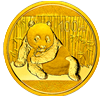 2015版熊猫金币1/4盎司