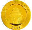 2014版熊猫金银纪念币1/20盎司圆形金质纪念币