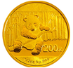 2014版熊猫金银纪念币1/2盎司圆形金质纪念币