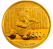 2014版熊猫金银纪念币1盎司圆形金质纪念币