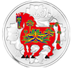 （2014年）中国甲午（马）年金银纪念币5盎司圆形银质彩色纪念币
